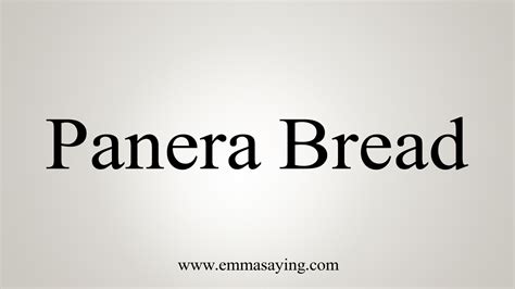 how to pronounce panera.